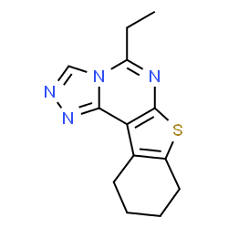 5-ethyl-8,9,10,11-tetrahydrobenzo[4,5]thieno[3,2-e][1,2,4]triazolo[4,3-c]pyrimidine结构式