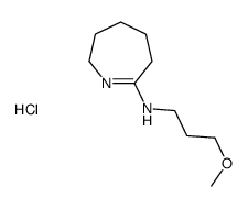 N-(3-methoxypropyl)-3,4,5,6-tetrahydro-2H-azepin-7-amine,hydrochloride结构式