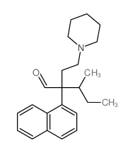 1-Piperidinebutanal, a-(1-methylpropyl)-a-1-naphthalenyl- Structure