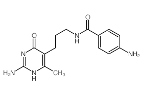 Benzamide,4-amino-N-[3-(2-amino-1,6-dihydro-4-methyl-6-oxo-5-pyrimidinyl)propyl]- picture