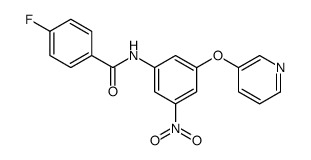 4-fluoro-N-(3-nitro-5-pyridin-3-yloxyphenyl)benzamide Structure