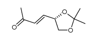 (S)-4-(2,2-dimethyl-1,3-dioxolan-4-yl)but-3-en-2-one结构式