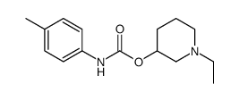 p-Methylcarbanilic acid 1-ethyl-3-piperidinyl ester结构式