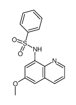 N-(6-methoxy-quinolin-8-yl)-benzenesulfonamide结构式