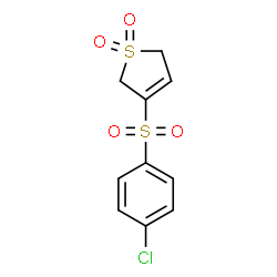 3-[(4-CHLOROPHENYL)SULFONYL]-2,5-DIHYDRO-1H-1LAMBDA6-THIOPHENE-1,1-DIONE结构式