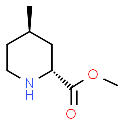 2-Piperidinecarboxylicacid,4-methyl-,methylester,(2R,4R)-rel-(9CI) structure