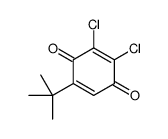 5-tert-butyl-2,3-dichlorocyclohexa-2,5-diene-1,4-dione结构式