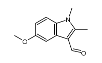 5-METHOXY-1,2-DIMETHYL-1H-INDOLE-3-CARBALDEHYDE Structure