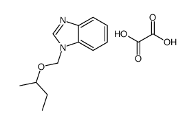 3-(butan-2-yloxymethyl)-1H-benzimidazol-3-ium,2-hydroxy-2-oxoacetate Structure
