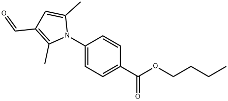 Butyl 4-(3-formyl-2,5-dimethyl-1H-pyrrol-1-yl)benzoate Structure