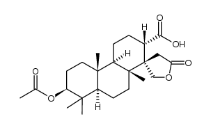 3β-Acetoxy-17-hydroxy-octanor-ebelo-16,22-disaeure-22-methylester-16,17-lacton Structure