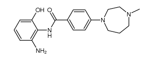 N-(2-amino-6-hydroxyphenyl)-4-(4-methyl-1,4-diazepan-1-yl)benzamide结构式