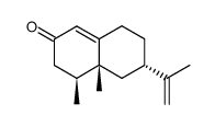 (-)-nootkatone,5,6-dimethyl-8-isopropenylbicyclo[4.4.0]dec-1-en-3-one structure