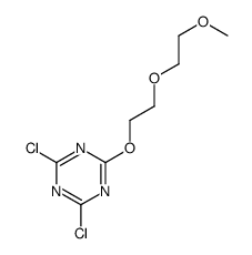 2,4-dichloro-6-[2-(2-methoxyethoxy)ethoxy]-1,3,5-triazine结构式