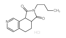 2-butyl-3a,4,5,9b-tetrahydropyrrolo[3,4-h]isoquinoline-1,3-dione,hydrochloride结构式