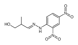 β-hydroxy-isobutyraldehyde-(2,4-dinitro-phenylhydrazone)结构式