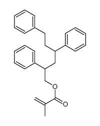 2,4,6-triphenylhexyl 2-methylprop-2-enoate结构式