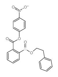 (4-nitrophenyl) 2-phenethyloxysulfinylbenzoate structure