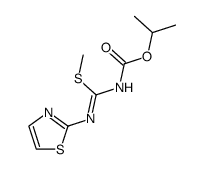 N1-thiazol-2-yl-1,μ-diimido-1-thio-dicarbonic acid O-isopropyl ester S-methyl ester Structure