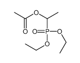 1-diethoxyphosphorylethyl acetate Structure