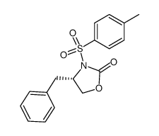 (S)-3-[(4-methylphenyl)sulfonyl]-4-phenylmethyl-2-oxazolidinone Structure
