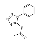 S-(1-phenyltetrazol-5-yl) ethanethioate Structure