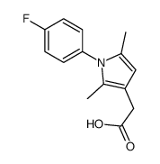 2-[1-(4-fluorophenyl)-2,5-dimethylpyrrol-3-yl]acetic acid结构式