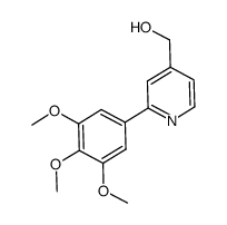 4-hydroxymethyl-2-(3,4,5-trimethoxyphenyl)-pyridine Structure