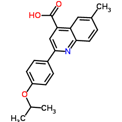 2-(4-Isopropoxyphenyl)-6-methyl-4-quinolinecarboxylic acid picture