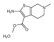Methyl 2-amino-6-methyl-4,5,6,7-tetrahydrothieno[2,3-c]pyridine-3 -carboxylate hydrate (1:1)结构式