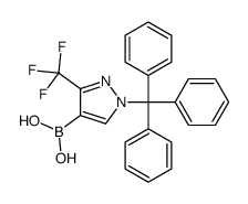 [3-(trifluoromethyl)-1-tritylpyrazol-4-yl]boronic acid Structure
