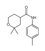 2H-Pyran-4-carboxamide,tetrahydro-2,2-dimethyl-N-(4-methylphenyl)-(9CI) Structure