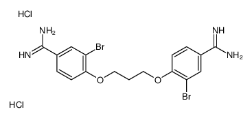 Dibromopropamidine Dihydrochloride结构式