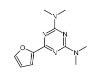 6-(2-Furanyl)-N,N,N',N'-tetramethyl-1,3,5-triazine-2,4-diamine结构式