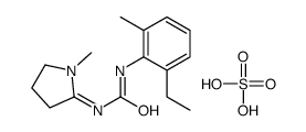 (3Z)-1-(2-ethyl-6-methylphenyl)-3-(1-methylpyrrolidin-2-ylidene)urea,sulfuric acid Structure