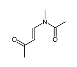 N-methyl-N-(3-oxobut-1-enyl)acetamide结构式
