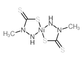 Nickel,bis(1-methylhydrazinecarbodithioato-N2,S)- (9CI) structure