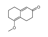 5-methoxy-4,6,7,8-tetrahydro-3H-naphthalen-2-one结构式