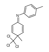 (4-Methyl-4-trichloromethyl-cyclohexa-2,5-dienylidene)-p-tolyl-amine Structure