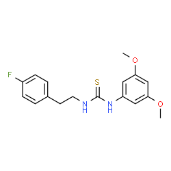 1-(3,5-Dimethoxyphenyl)-3-[2-(4-fluorophenyl)ethyl]thiourea Structure
