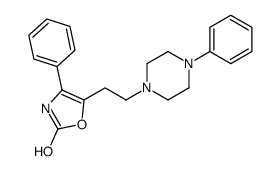 4-phenyl-5-[2-(4-phenylpiperazin-1-yl)ethyl]-3H-1,3-oxazol-2-one Structure