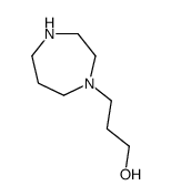 1-(3-Hydroxypropyl)-2,3,4,5,6,7-hexahydro-1H-1,4-diazepine结构式