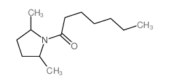 1-(2,5-dimethylpyrrolidin-1-yl)heptan-1-one结构式