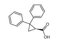 (1S)-2,2-diphenylcyclopropane carboxylic acid Structure