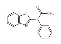 N-benzothiazol-2-yl-N-phenyl-acetamide结构式