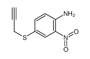 2-nitro-4-prop-2-ynylsulfanylaniline结构式