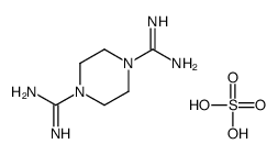 piperazine-1,4-dicarboximidamide,sulfuric acid结构式