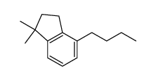 4-Butyl-2,3-dihydro-1,1-dimethyl-1H-indene结构式