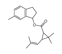 6-Methyl-1-indanyl-chrysanthemat结构式