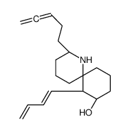 (2S,11S)-11-[(1E)-buta-1,3-dienyl]-2-penta-3,4-dienyl-1-azaspiro[5.5]undecan-10-ol结构式